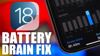 iOS 18 Beta  How To FIX Battery DRAIN on iPhone [upl. by Hgielrebmik]