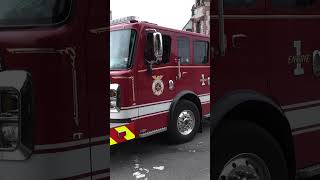 Albany NY Engine 1 responding to a reported person down firedepartment firefighter rescue fire [upl. by Olag]