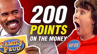 Perfect 200point Fast Money rounds on Family Feud [upl. by Ellerehc516]