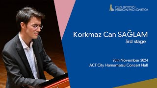 Korkmaz Can SAĞLAM Third Stage the 12th Hamamatsu International Piano Competition [upl. by Stefan]