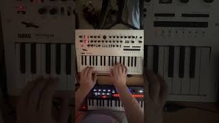 Convalescence chorus playthrough cyberpunk synth synthwave cat newmusic korg minilogue [upl. by Fiona721]