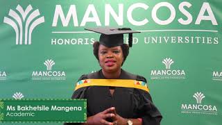 MANCOSA October 2021 Graduation  Session 4 [upl. by Jenkel207]