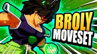 Dragon Ball FighterZ Broly Super Moveset Prediction [upl. by Ahseikram488]