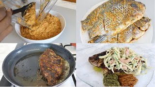 POISSON 🐟 GRILLÉ À LA POÊLE MARINADE SPÉCIALE 2 en 1 Shalou Cuisine [upl. by Kimmi751]