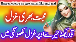 new islamic ghazal  tu dekhna tere uper ghazal likhungi mai [upl. by Normi585]