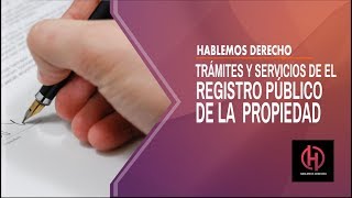 Como funciona el Registro publico de la propiedad [upl. by Dammahom]