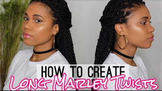 How To Create Long Marley Twist  Collab w Hair By Mason [upl. by Ahsena]