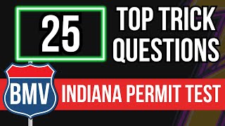 Indiana BMV Permit Test 2024 25 Top Trick Questions [upl. by Aeduj]