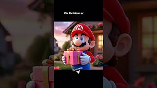 Mario gives the prince a christmas present  mario christmas marry supermario [upl. by Monto871]