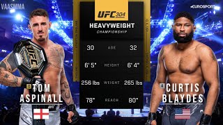 TOM ASPINALL VS CURTIS BLAYDES 2 FULL FIGHT UFC 304 [upl. by Kania]