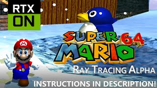 SuperMario 64 Render96 RT64 alpha  with Instruction links [upl. by Prakash615]