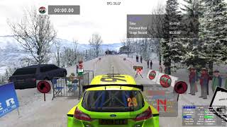 Joux Verte Snow gWR Ford Fiesta Rally2 547488 [upl. by Zorine239]