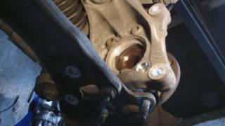 VW AUDI 19TDI front wheel bearing removal [upl. by Nylemaj]