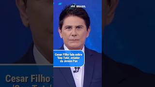 Cesar Filho fala sobre o Seu Tuta criador da Jovem Pan  SBT Brasil 041124 [upl. by Lechner]