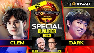 EGCTV Stormgate Open 10k  Special Qualifier for IEM SC2 Participants  Clem vs Dark Bo3 [upl. by Lars]