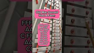 OLD MACDONALD HAD A FARMNURSERY RHYMESLYRE XYLOPHONE COVERS [upl. by Aitnohs]