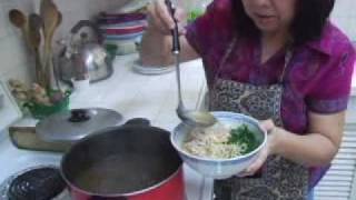 Recipe for Ipoh Kway Teow Soup from Ipoh Perak Malaysia by Patti Heong [upl. by Eelnodnarb416]