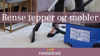 Rense teppe og møbler  Gjør det selv [upl. by Orgalim213]