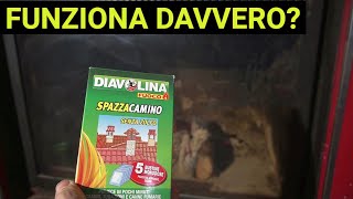 Diavolina Spazzacamino test nel termocamino funziona davvero [upl. by Constantina784]