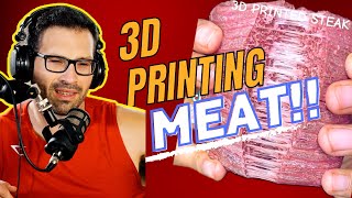 3D PRINTED STEAK [upl. by Odnama]