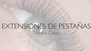 CLASE GRATIS de EXTENSIONES DE PESTAÑAS  Técnica clásica clase teórica completa [upl. by Elleret]