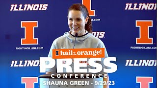 Illini WBB  Coach Shauna Green Press Conference 92923 [upl. by Nahtanaoj141]