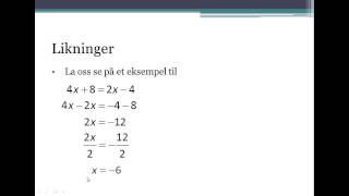 Likninger [upl. by Leasa]