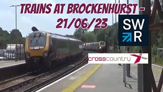 Trains At Brockenhurst 210623 [upl. by Holbrooke]