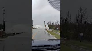 Sanibel Island passing house already under water sanibelisland hurricanehelene stormsurge [upl. by Jordain]