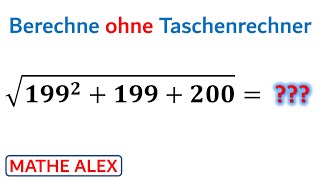 Berechne ohne Taschenrechner  Wurzeln berechnen  Wurzelterme  Mathe Alex [upl. by Atalee234]