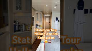 Cruise Ship Room Tour koningsdam shorts [upl. by Timms]