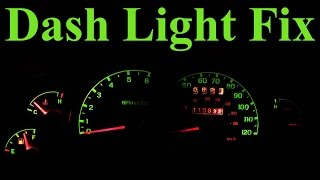 How to Replace Dashboard Lights In Depth [upl. by Becht]