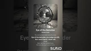 Eye of the Beholder The Twilight Zone An AI Song suno [upl. by Mccowyn]