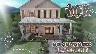 30K BLOXBURG AESTHETIC HOUSE BUILD 2STORY NO ADVANCED PLACEMENT [upl. by Ahsenrac]