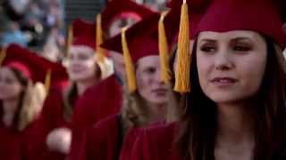 Vampire Diaries 4x23 Graduation  Bonnie Elena Caroline Matt amp Stefan Graduate [upl. by Erickson]