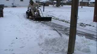 25quot Snapper lawnmower with a 48quot plow [upl. by Martina]