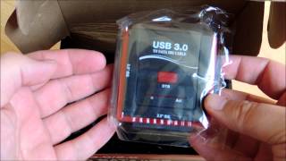 UNBOXING USB 3020 to SATAIDEPATA 2535 Inch Hard Drive Cable Converter [upl. by Suoirred]