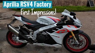 Aprilia RSV4 1100 Factory  First Impressions [upl. by Curry]