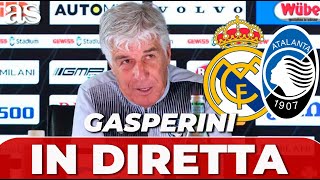 GASPERINI CONFERENZA STAMPA  REAL MADRID  ATALANTA  SUPERCOPPA EUROPEA [upl. by Kcirddor]