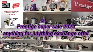 Prestige anything for anything exchange offer 2024 ll super sale in Bangalore ll discount upto 65 [upl. by Beker852]