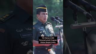 TNI Rekrut 2000 Personel untuk Program Makan Bergizi Gratis [upl. by Geibel]