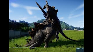 Stegocératops Vs IndoRaptor  Jurassic World Evolution  Ps4 [upl. by Schott]