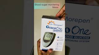 Gluco one  Blood glucoseSugar Monitoring system with test strips  unboxing [upl. by Nosidda]