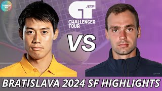 Kei Nishikori 錦織圭 vs Roman Safiullin  Bratislava 2024 SF  Highlights [upl. by Viquelia926]