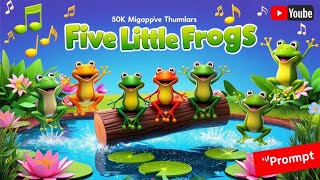 quot🪴🐸 Sing Along Five Little Frogs  Total Fun amp Nursery Rhymes for Kids 🎶✨quot [upl. by Bein426]