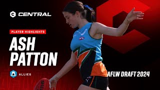 2024 AFLW Draft  Ash Patton Player Highlights [upl. by Noonberg]