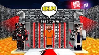 BREAKING TEST STEVE OUT OF THE MOST SECURE PRISON Scary Survival EP54 [upl. by Yenalem]