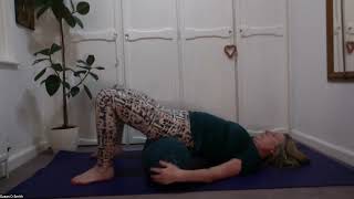 Yoga with a Bolster Restorative Yoga FULL LESSON  Front Body Stretching Lower Abdomen amp Nerves [upl. by Eidoj]