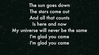 The Wanted  Im Glad you came Lyrics [upl. by Everara998]