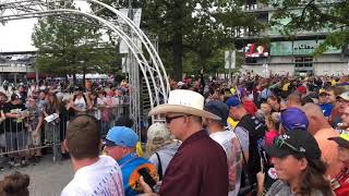 NASCAR all drivers meeting Before Race At 2019 Brickyard 400 [upl. by Eiramana970]